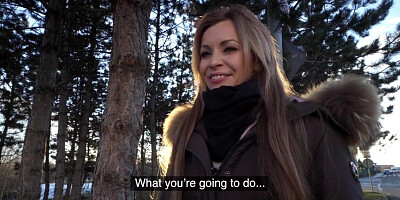 Picked up amateur tattooed chick POV fucked by sex agent