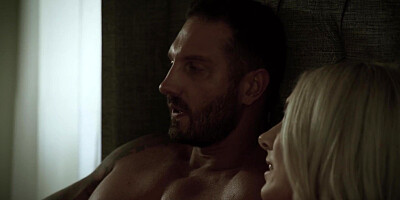 Slutty redheaded babe sucks dick