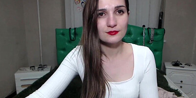 Small tits Euro amateur strips off on webcam