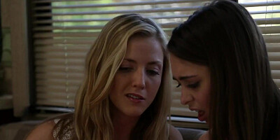 Blonde lesbian fingering petite neighbor