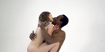 Teen sucks black seniors dick
