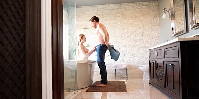 Horny blonde teen having passion sex