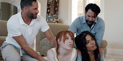 A wild foursome with stepdads!