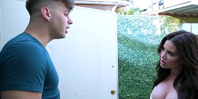 Stepson slamming SAvanah Storms horny hole