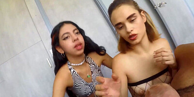 Rave girls teens are ready for blowjob