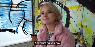 Sexy public bae fucked by big cock in wet pussy hole