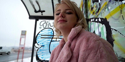 Sexy public bae fucked by big cock in wet pussy hole