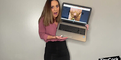 Small dick humiliation talk by solo femdom amateur babe