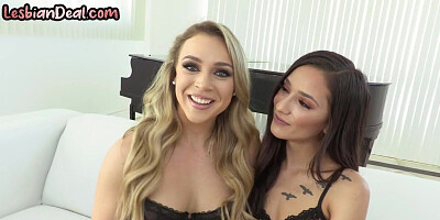 Dirty lez bitches enjoy licking pussies while fingering