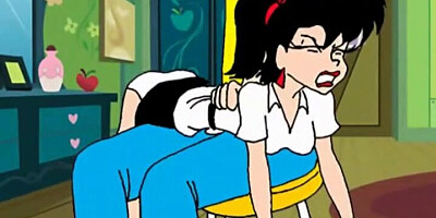 Ass spanking toons