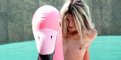 Skinny european sucking dick