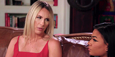 Latina teen rode MILF stepmoms face