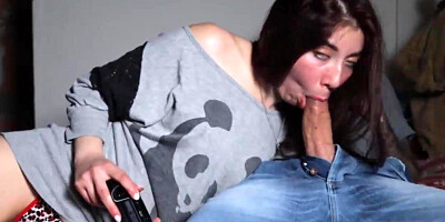 My StepSister Sucks my Cock to Win me in FIFA