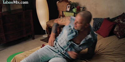 Taboo bigass busty MILF fucked by stepbro in tight pussy