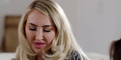 Sexy lesbians play with wet pussies while fingering