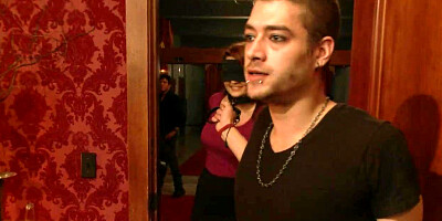 Busty squirter double penetrated