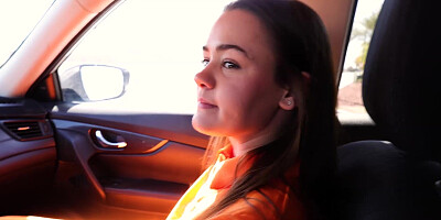 Trinity Olsen sucking her stepbrothers cock