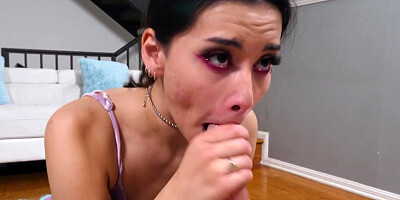 Slutty teen pov tugging and sucking