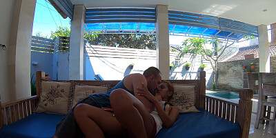 Thai GF beach visit and sex at home