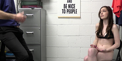 Hot teen vlogger fucked hard by a guard