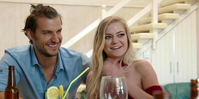 Pretty blonde teen gets eaten out