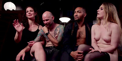 Anal and oral orgy BDSM sex at swinger party