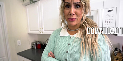 Stepmom and GF fight over stepsons cock