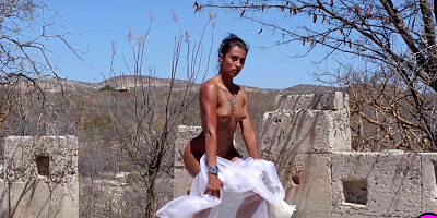 Small tits Latina reveals sexy body