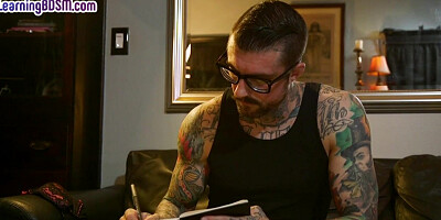 BDSM DP MILF with big boobs 3way fucked after squirting