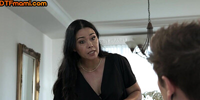 Busty Asian stepmommy MILF with bigass fucked in pussy