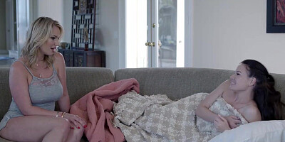 Four horny ladies pleasures each others pussies