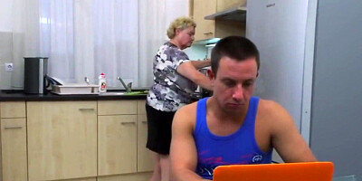 blowjob taboo sex with big granny and boy