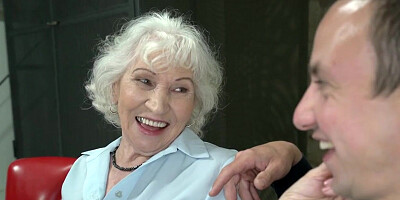 Hot old granny fucked by nice dick in wet pussy hole