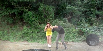 Amateur taxi orgy sluts fucked outdoor in public 4 mouthjizz