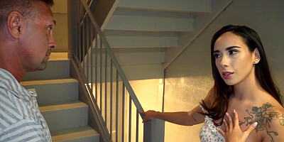 I stretch my stepdaughters tight teen hole