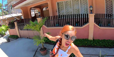 Amateur Thai Euro couple travel and sex