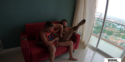 Impatient amateur Thai thot fucked hard