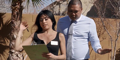 Tribbing Asian lez babe facesitted by bigass redhead GF