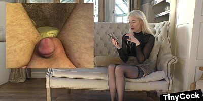 SPH voyeuristic femdoms watch loser wanks for them in office