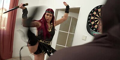 Fake Hostel - Fun College girls crash a DnD session to have threesome with lucky dungeon master