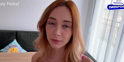 Did the neighbor come for salt? - A lustful girl won't let him go without sex - Loly Nebel