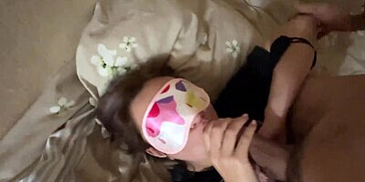 POV fucks a blonde in the mouth and fucks her doggy style