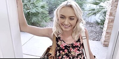 Stepdaughter Chloe Temple Slobbers On Stepdaddy's Dick And Makes Him Cum On Her Pussy - DadCrush