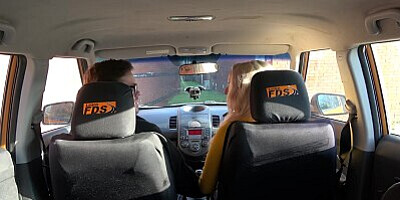 Fake Driving School - Busty Tattooed blonde getting fucked before her Driving Test