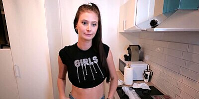 I asked her to clean the apartment and fucked her