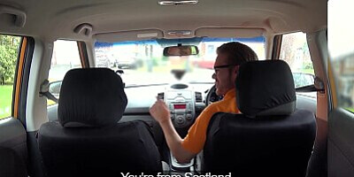 Fake Driving School Blonde Scottish Student...Listen to that SEXY ACCENT