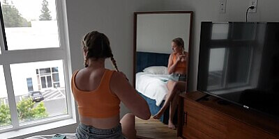 My roommate let me fuck her tight ass after I helped her - Charlie Forde