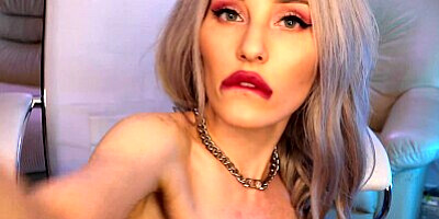 Hot pussy masturbation with dildo stretching pussy (more me on fansly - mysweetalice)