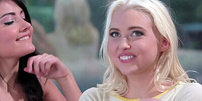 Petite Blonde Chloe Cherry Has Naughty Threesome With Sorority Roommates Lily Love Adria Rae