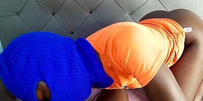 Orange ebony step mom takes step son's young bbc